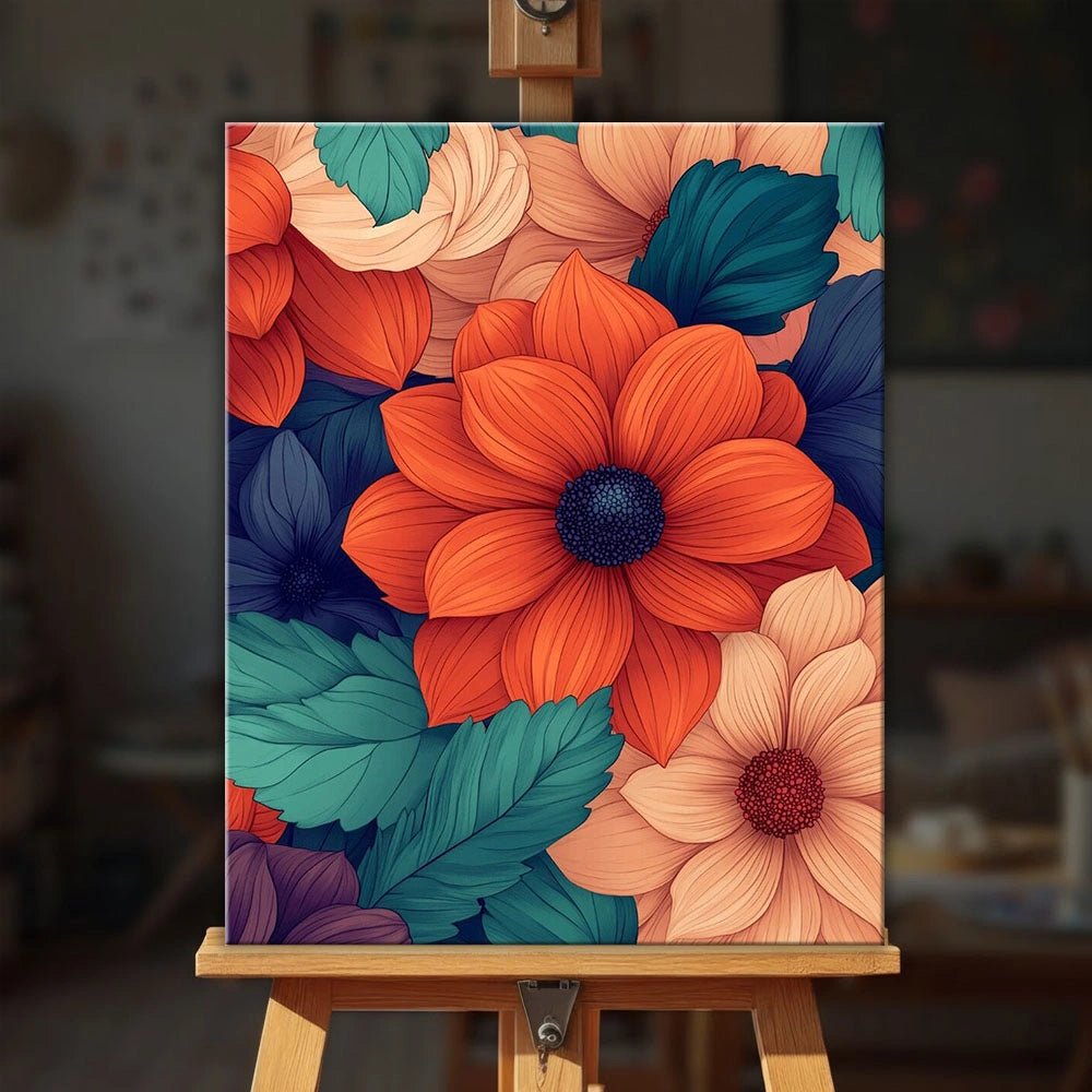 Petals in Harmony paint by numbers kit