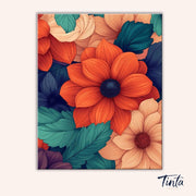 Petals in Harmony paint by numbers kit