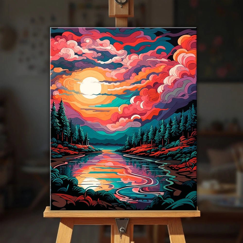 Vibrant Serenity paint by numbers kit