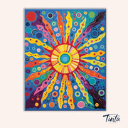 Vibrant Sun paint by numbers kit