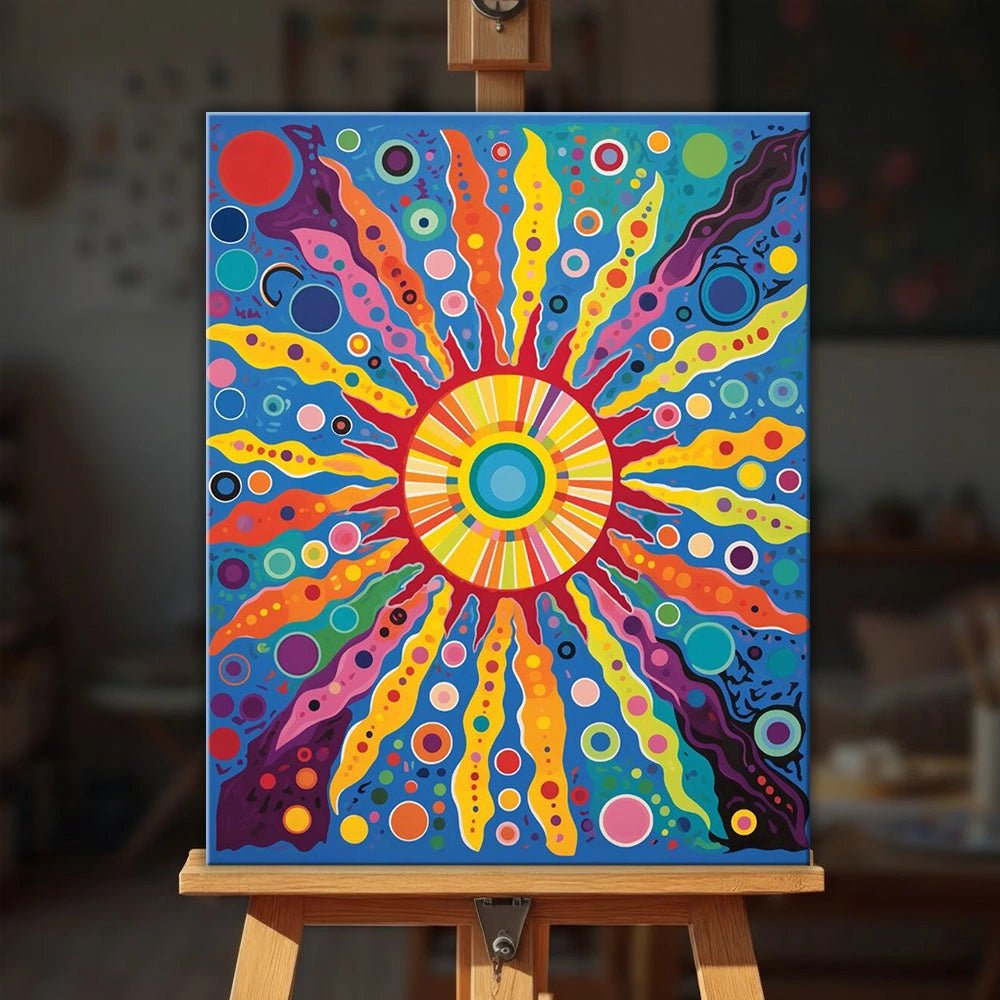 Vibrant Sun paint by numbers kit