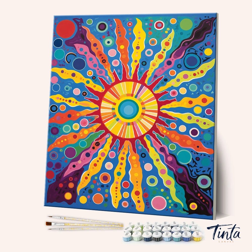 Vibrant Sun paint by numbers kit