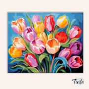 Springlight Tulips paint by numbers kit