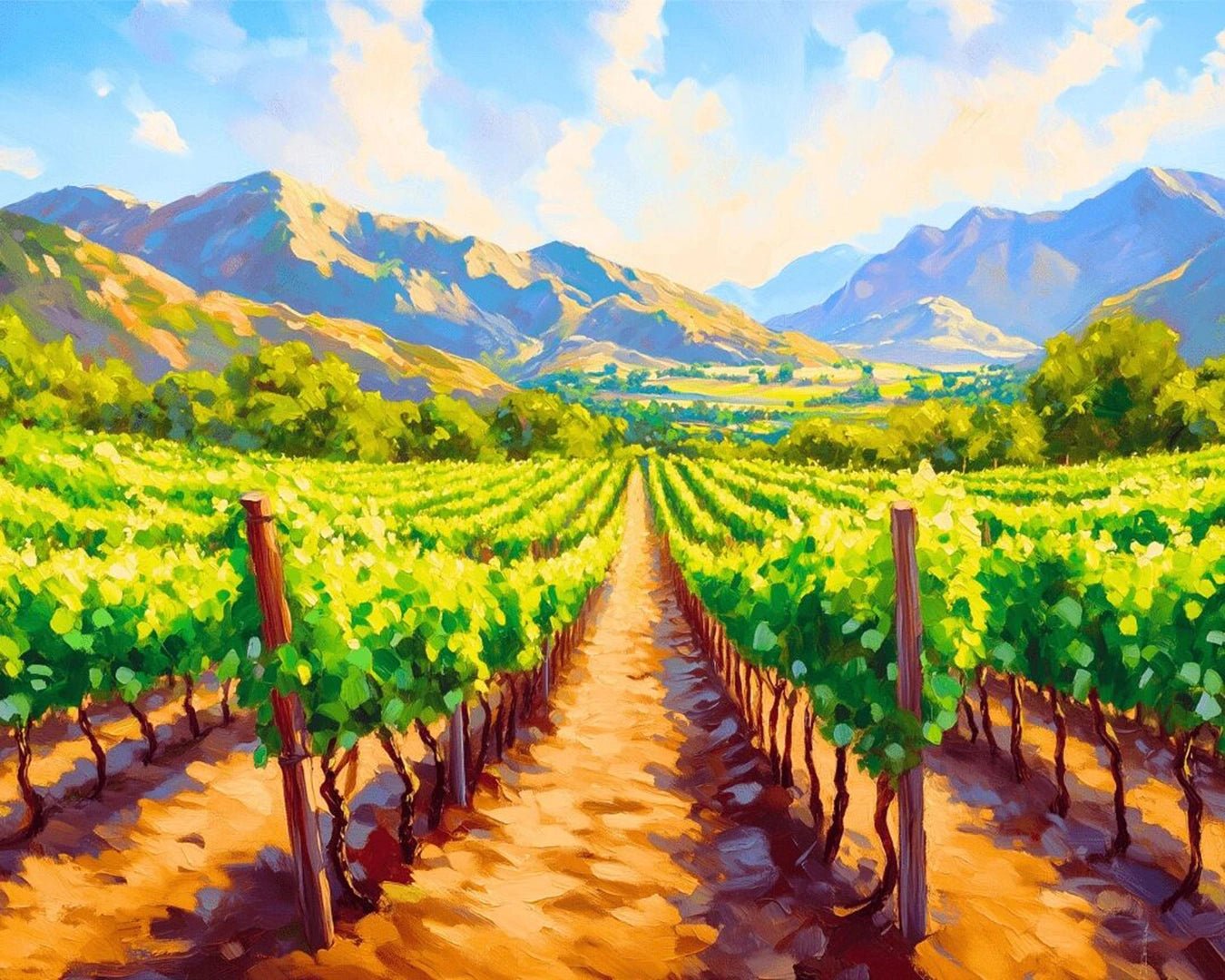 Vibrant Vineyard paint by numbers kit