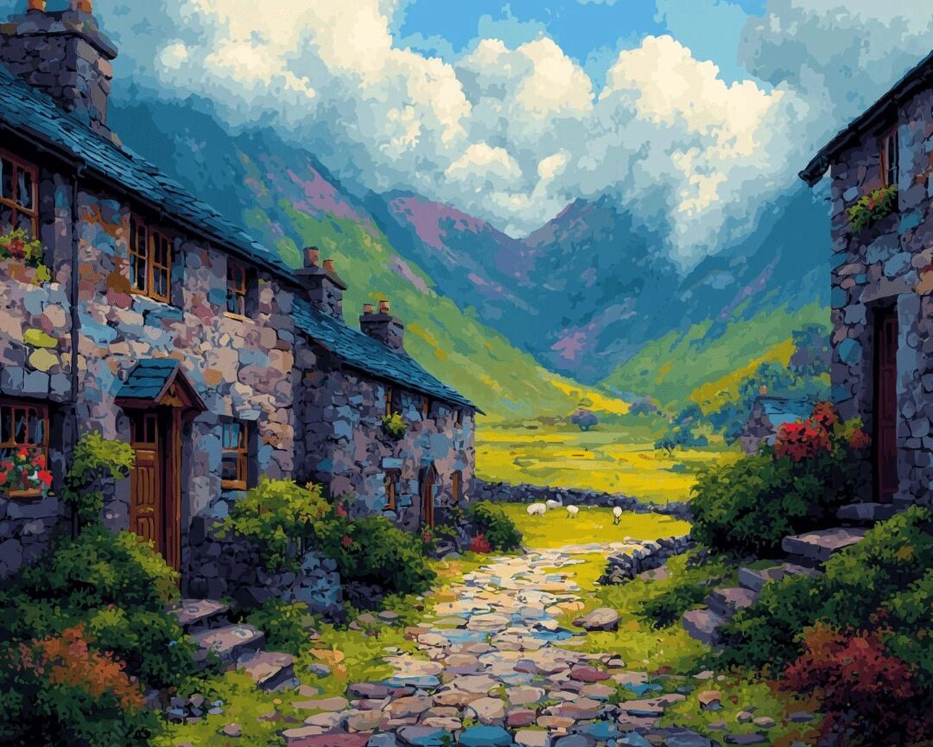 Quiet Valley Passage paint by numbers kit