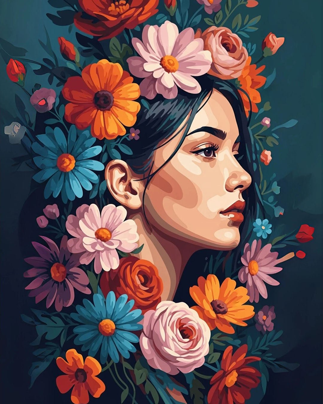 Wildflower Soul paint by numbers kit