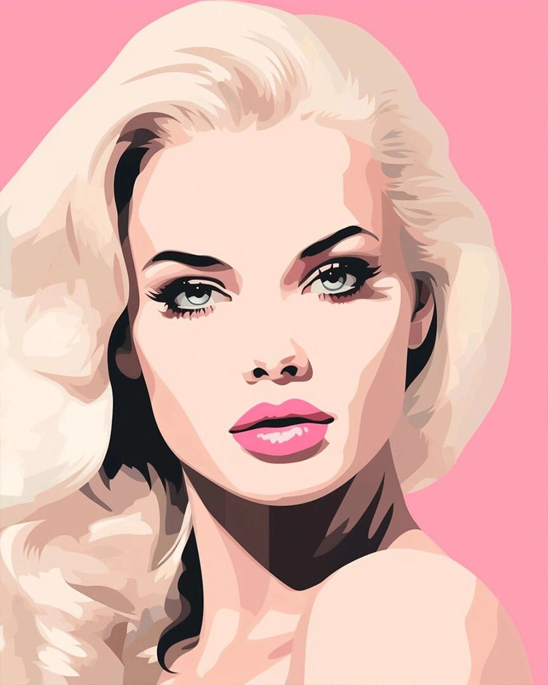 Blush Icon paint by numbers kit