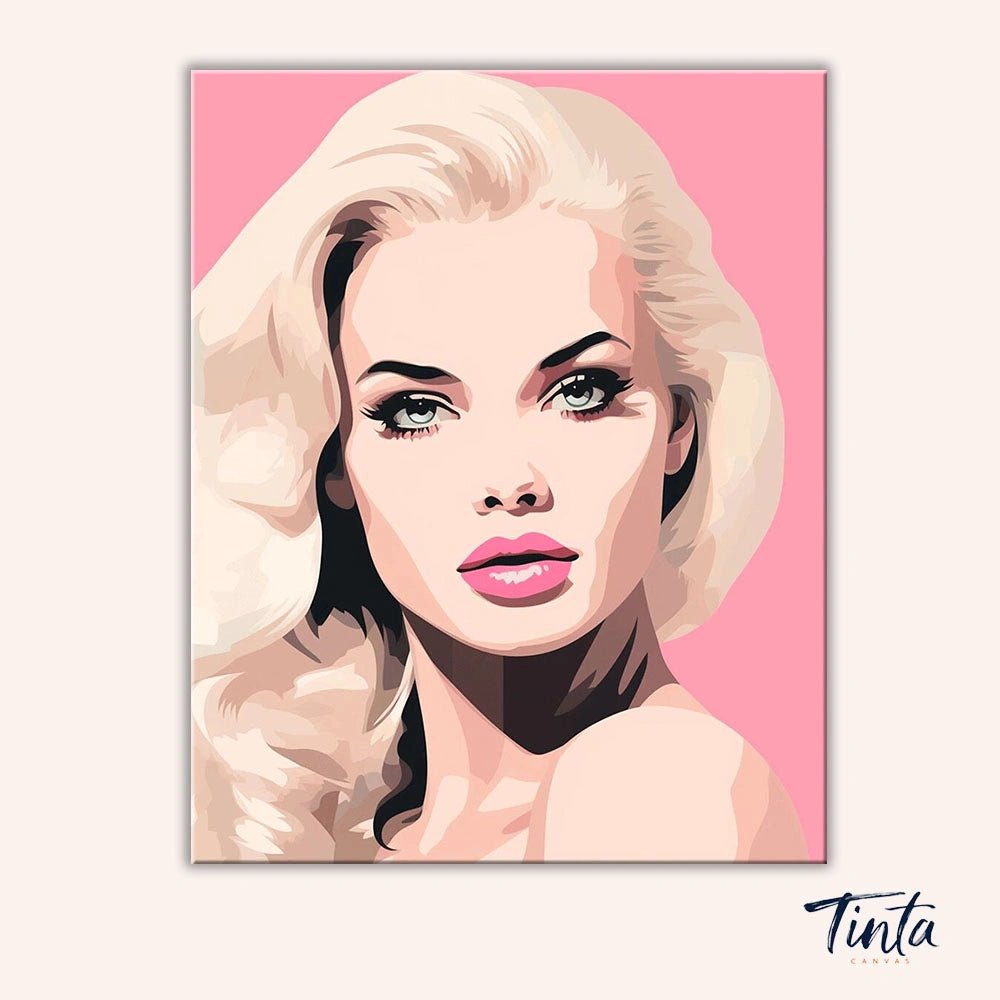 Blush Icon paint by numbers kit