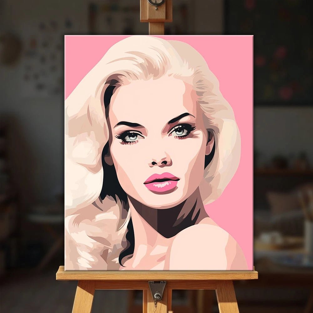 Blush Icon paint by numbers kit