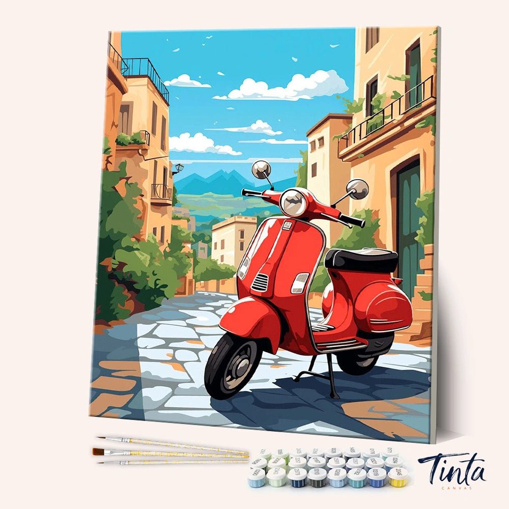 Sunlit Vespa Lane