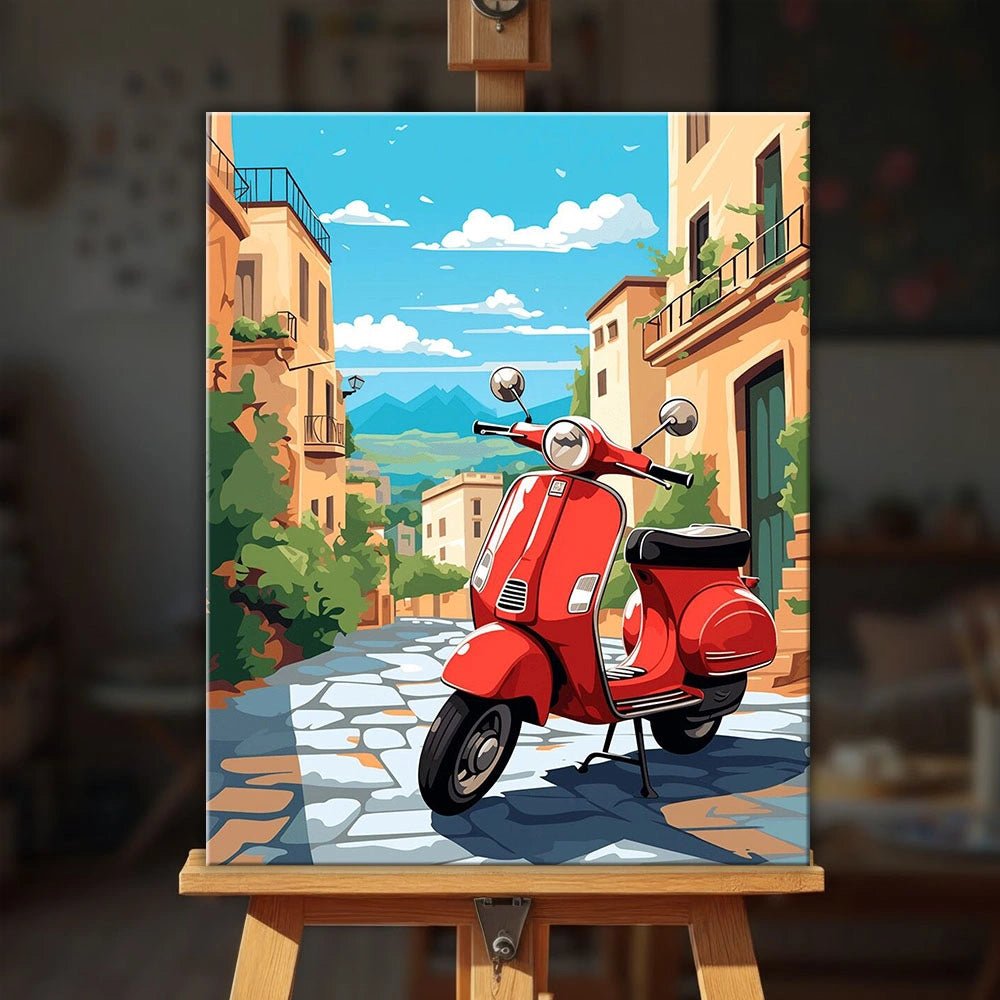 Sunlit Vespa Lane