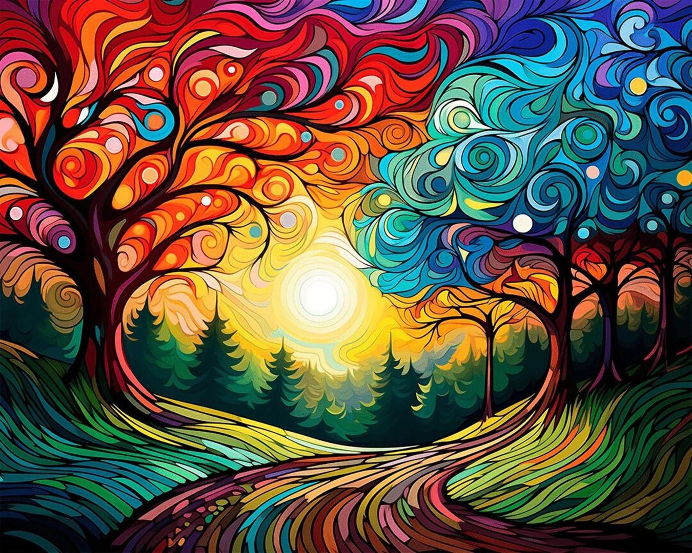 Vivid Wilderness paint by numbers kit