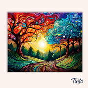 Vivid Wilderness paint by numbers kit