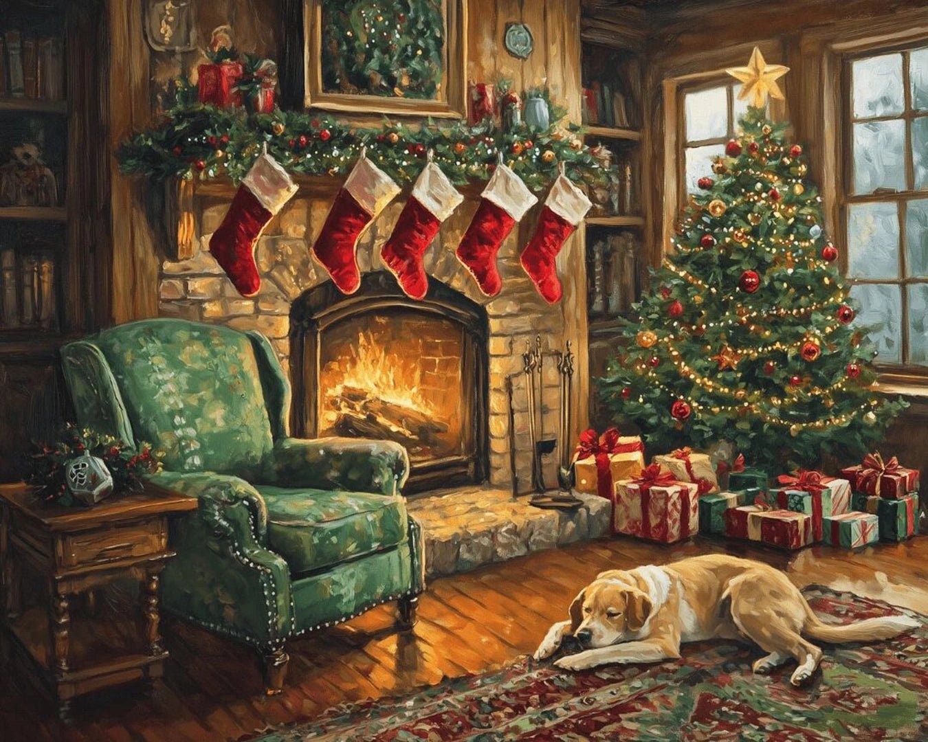 Hearthside Christmas paint by numbers kit
