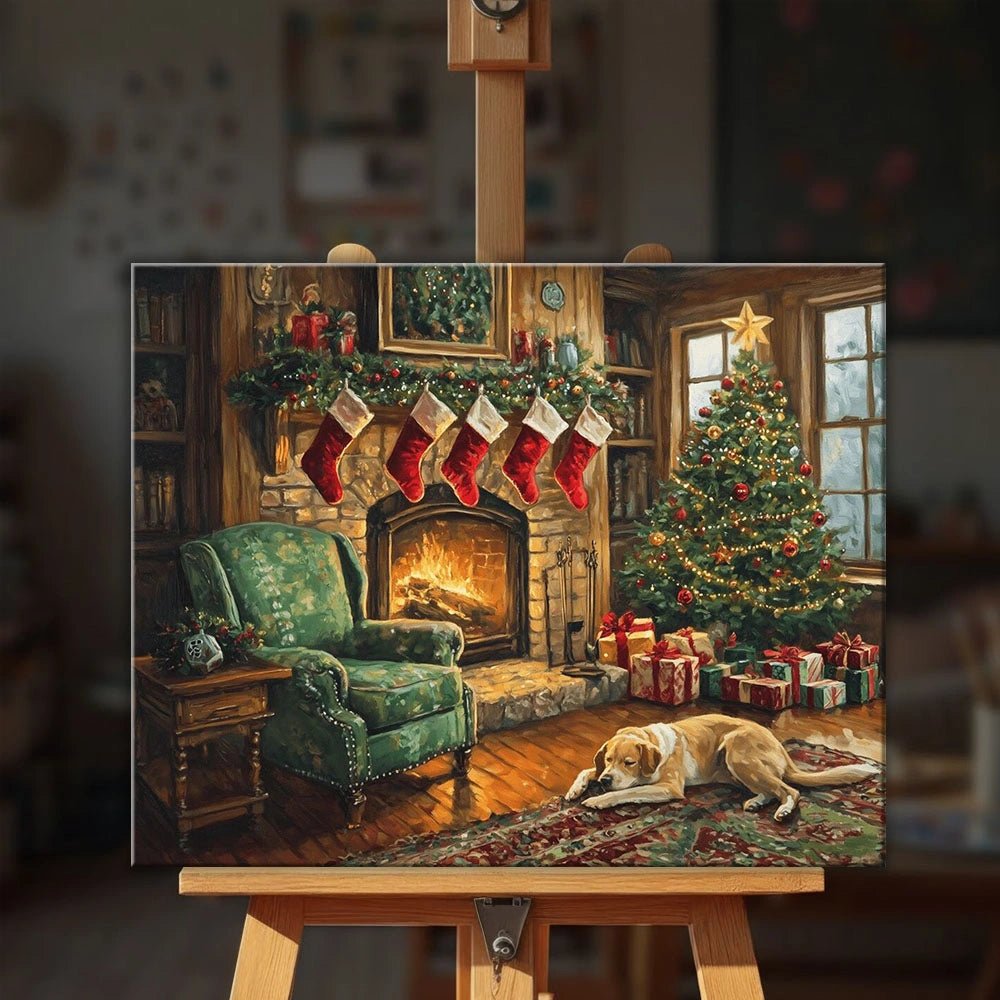 Hearthside Christmas paint by numbers kit