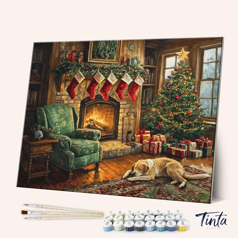 Hearthside Christmas paint by numbers kit