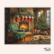 Hearthside Christmas paint by numbers kit