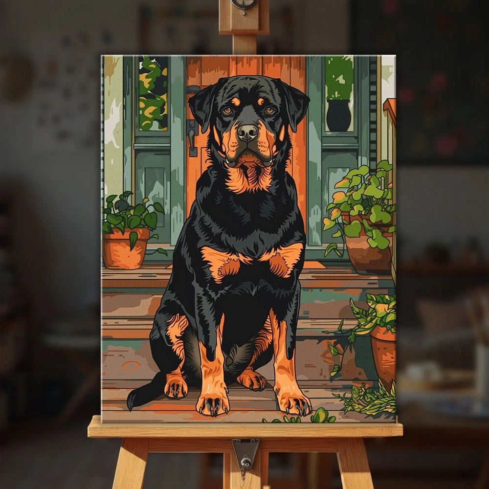Quiet Guardian paint by numbers kit