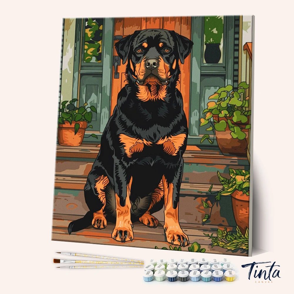 Quiet Guardian paint by numbers kit