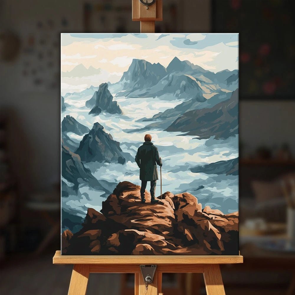 Solitude Above the Mist paint by numbers kit