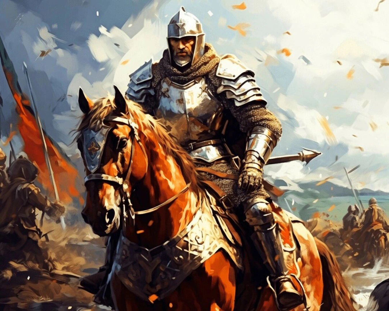 Valor in the Storm paint by numbers kit