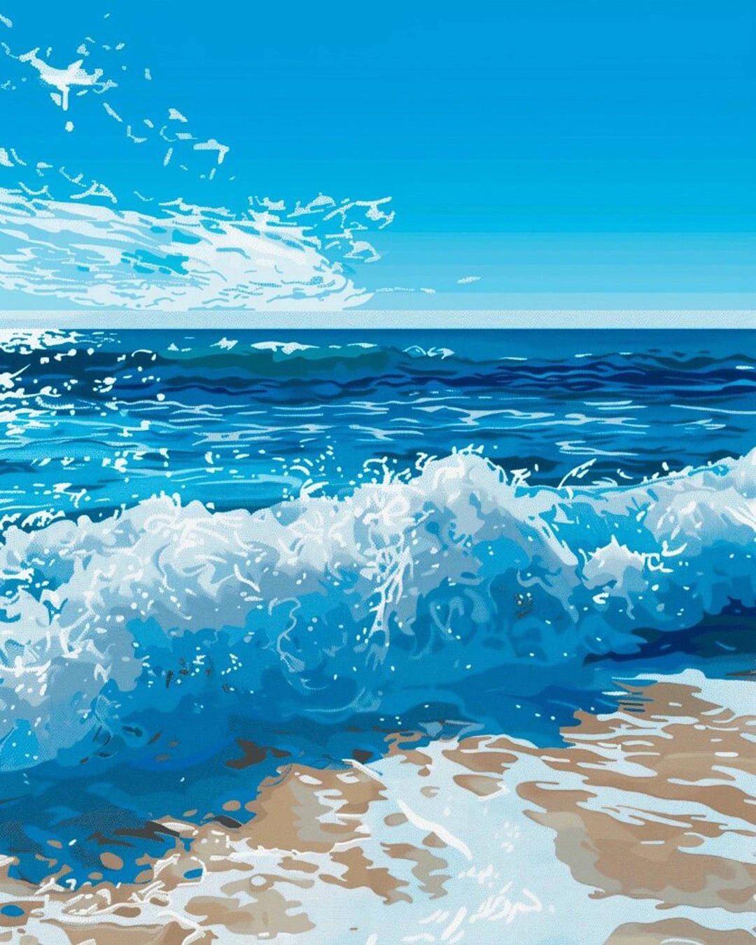 Azure Tides paint by numbers kit