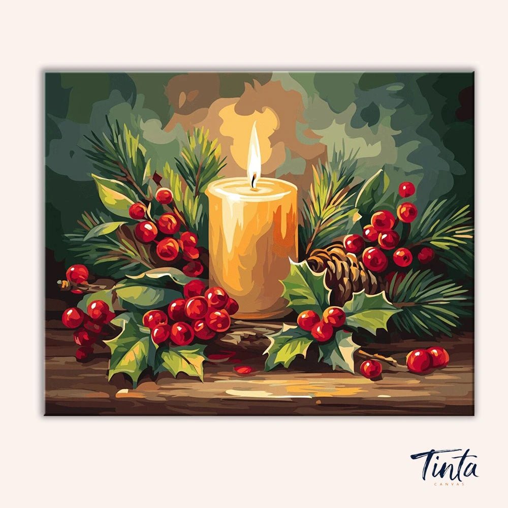 Candle Glow paint by numbers kit