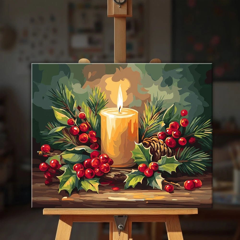Candle Glow paint by numbers kit