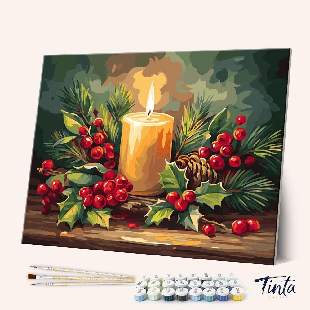 Candle Glow paint by numbers kit