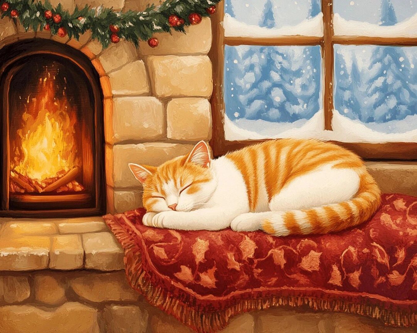 Hearthside Slumber paint by numbers kit