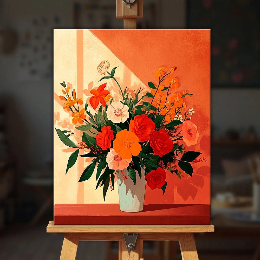 Sunlit Petals Still Life paint by numbers kit