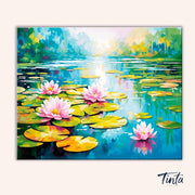 Water Lillies paint by numbers kit