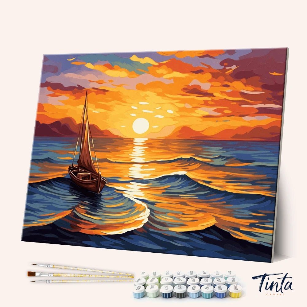 We Sail at Dawn paint by numbers kit