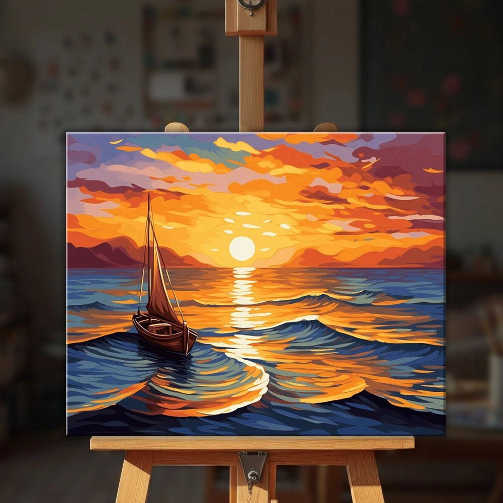 We Sail at Dawn paint by numbers kit