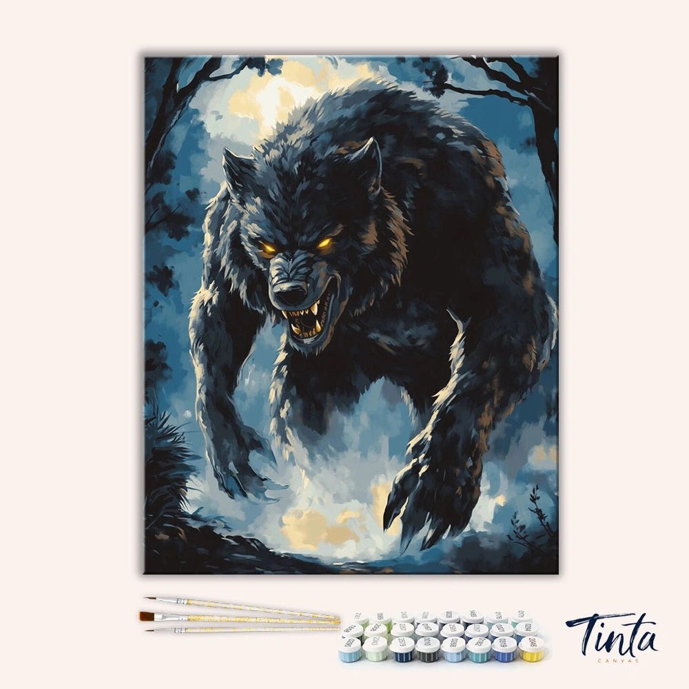 Werewolf Awakens paint by numbers kit