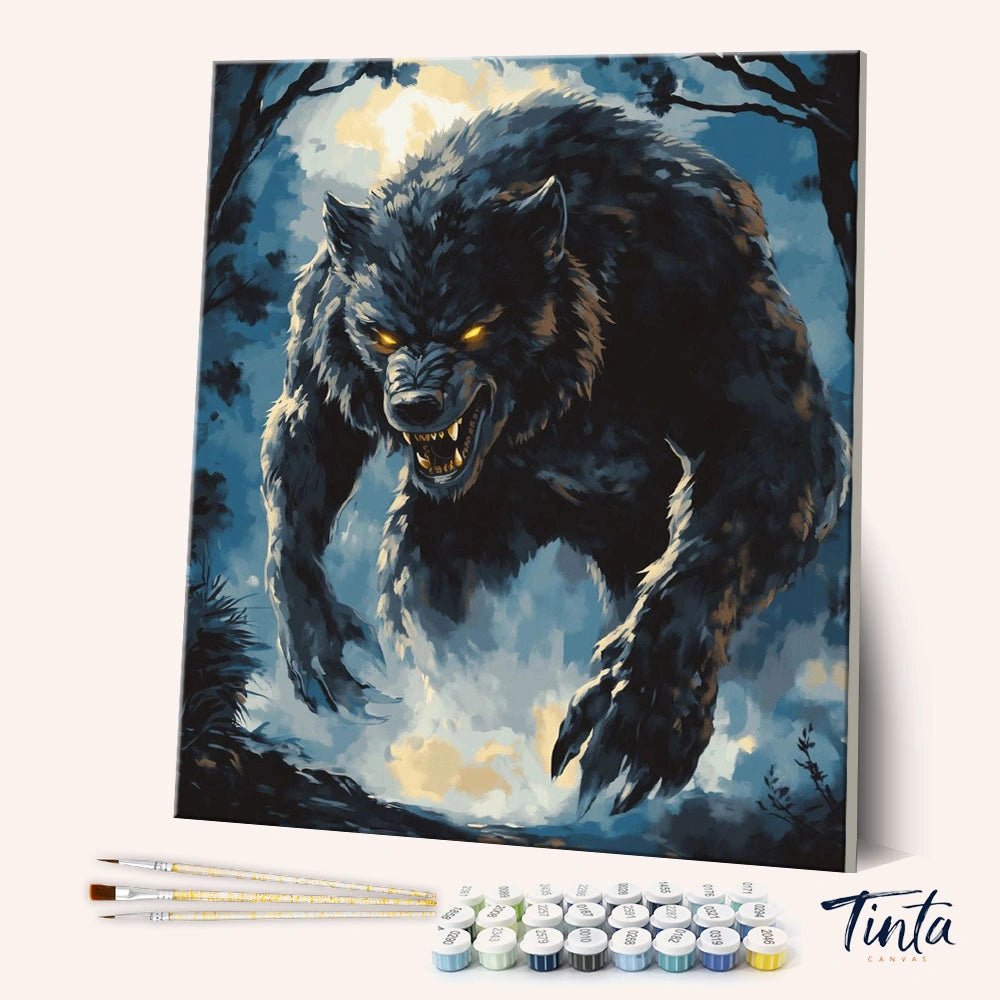 Werewolf Awakens paint by numbers kit
