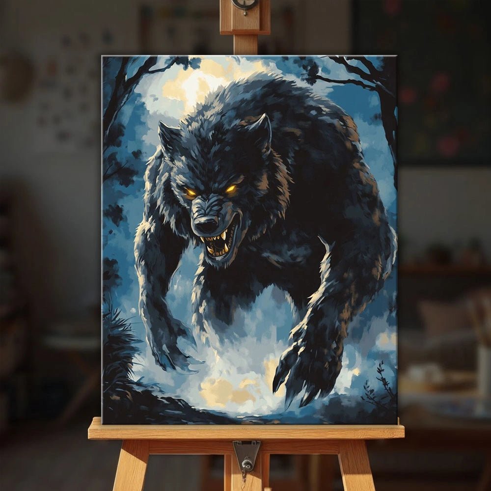 Werewolf Awakens paint by numbers kit