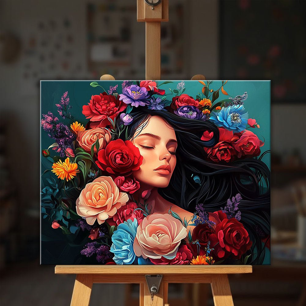 Blooming Reverie paint by numbers kit