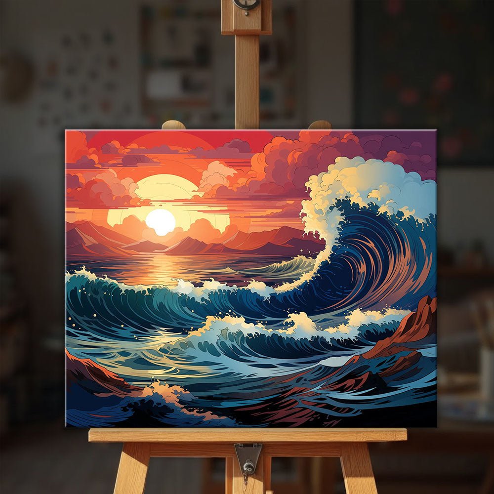Amber Tide Rising paint by numbers kit