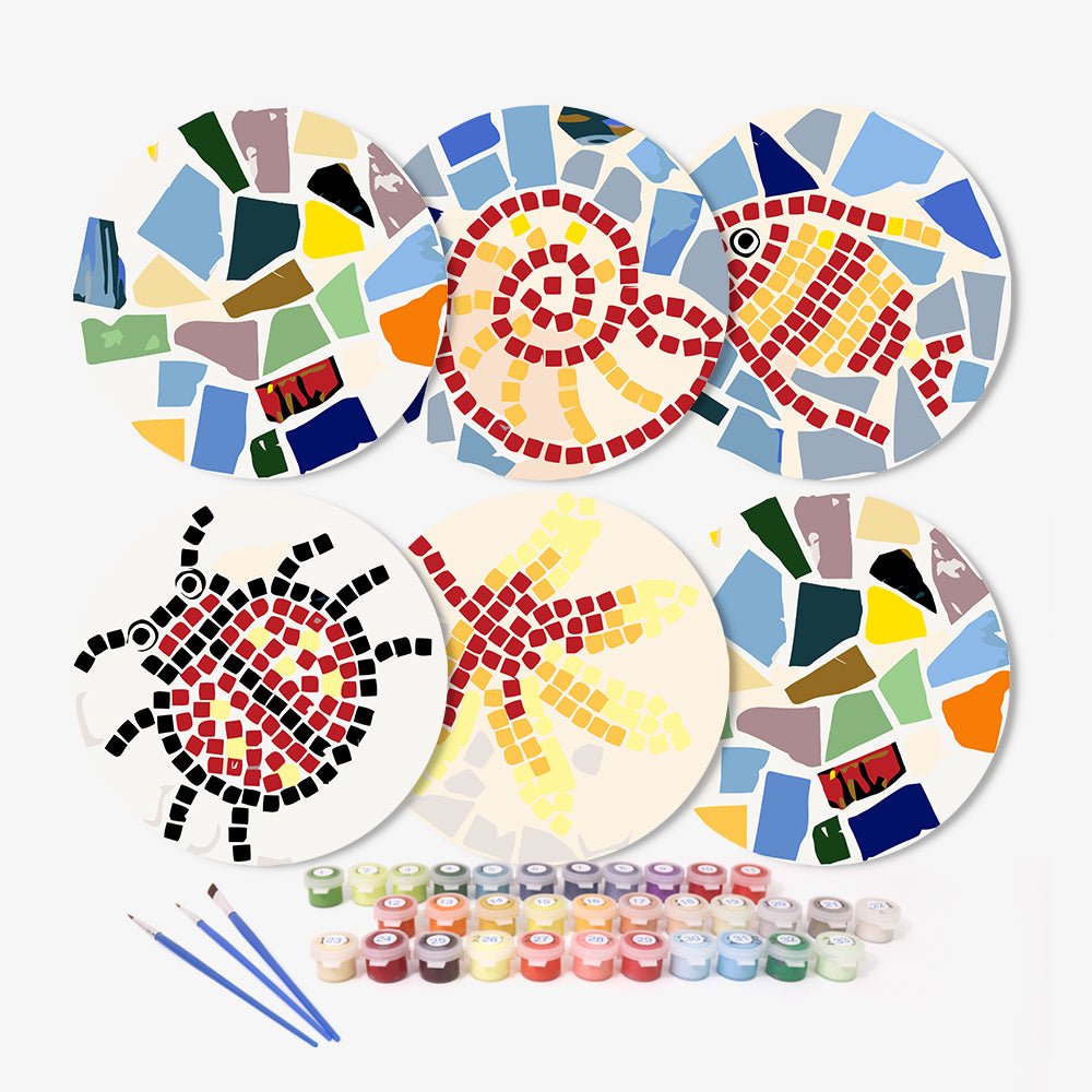 Mediterranean Mosaic (6 Pieces) paint by numbers kit