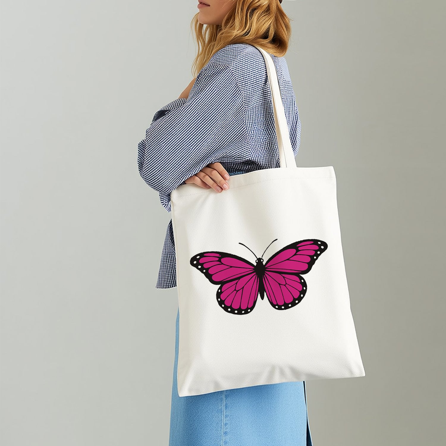 Blush Butterfly Carry Bag paint by numbers kit