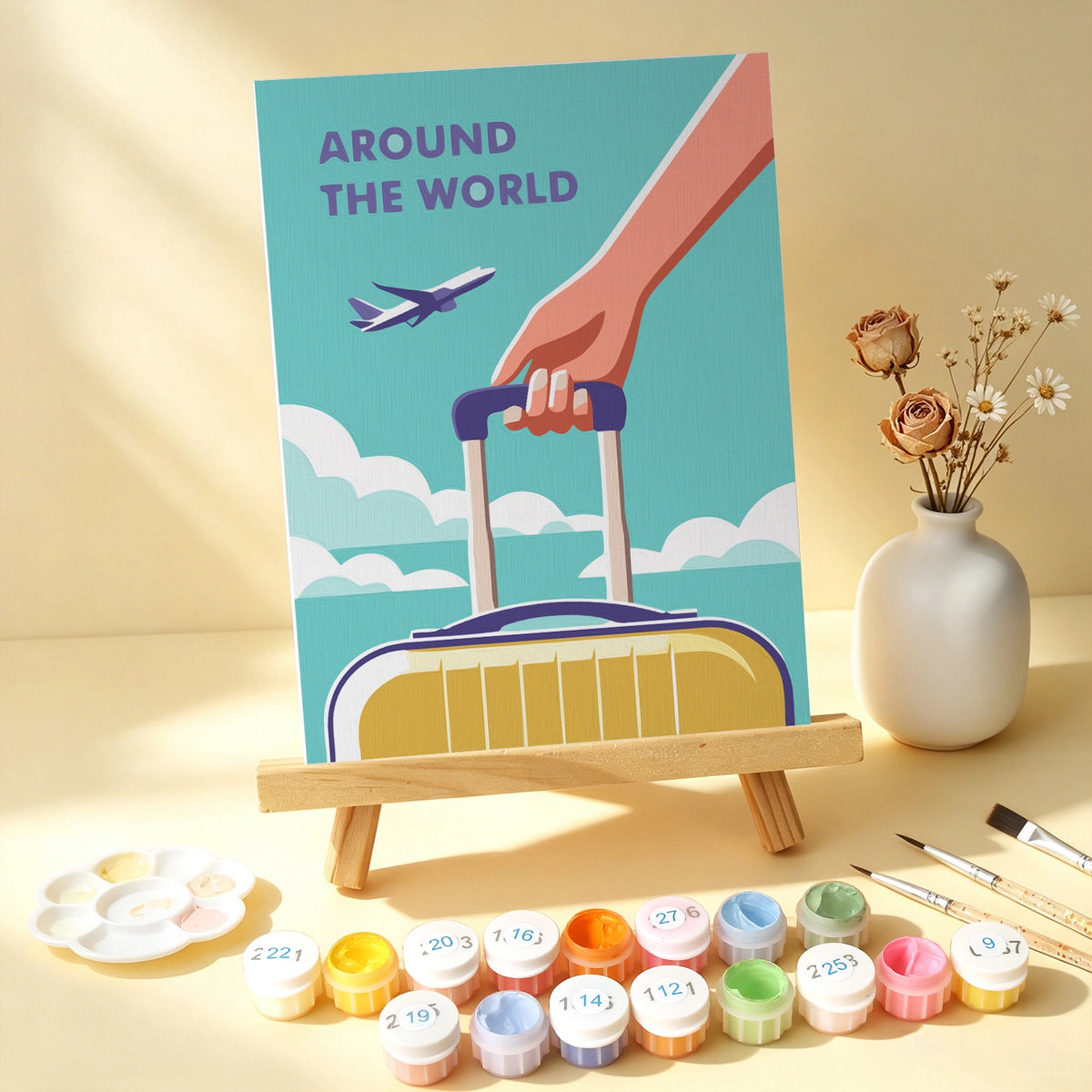 Summer Escape - Mini Paint by Numbers (6 Pieces)