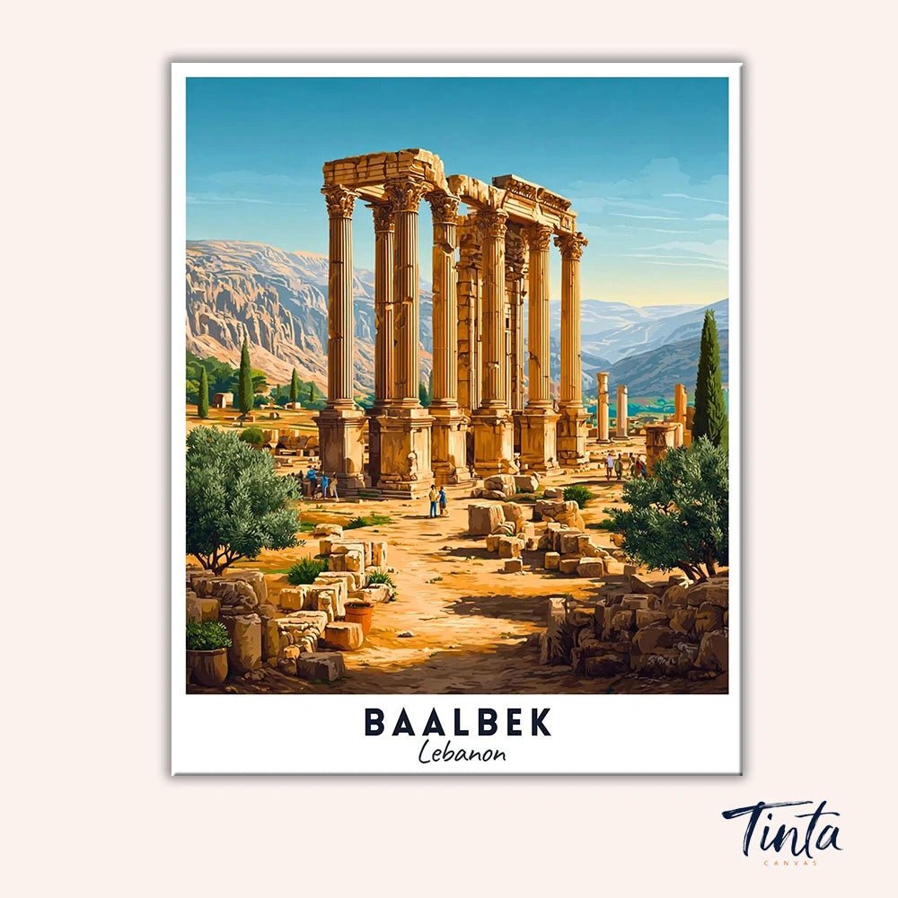 Baalbek - Póster de viaje