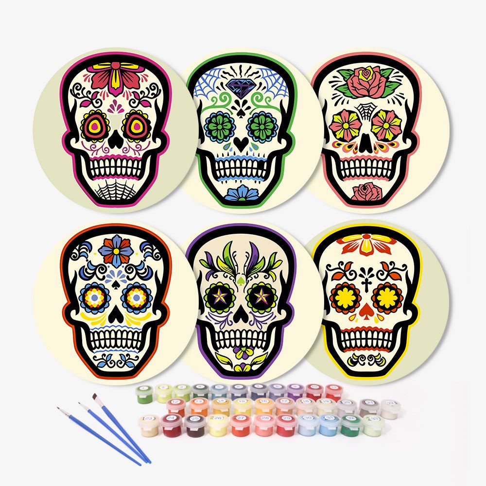 Fiesta Calavera (6 Pieces) paint by numbers kit