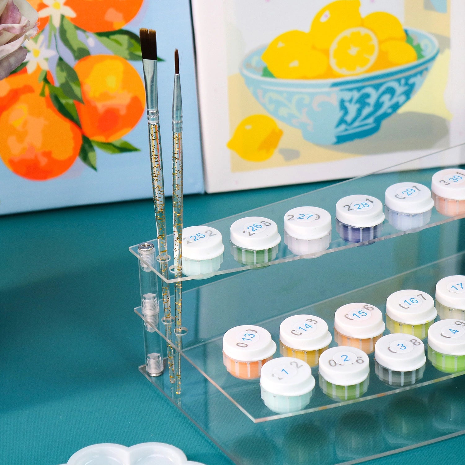 Paint Organizer Stand paint by numbers kit