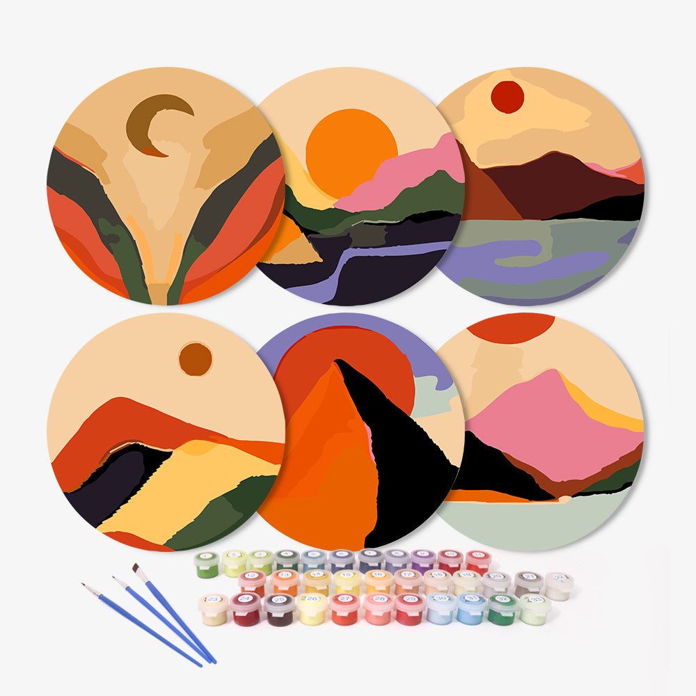 Desert Horizon (6 Pieces) paint by numbers kit