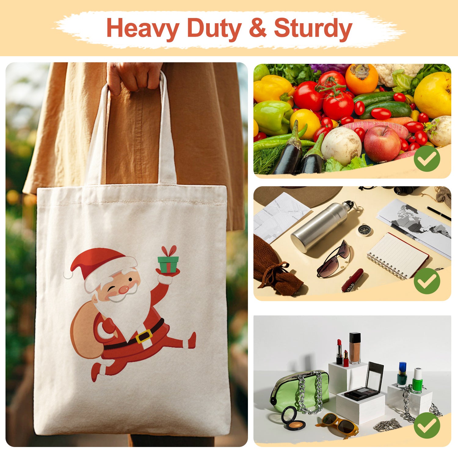 Jolly Santa Carry Bag paint by numbers kit