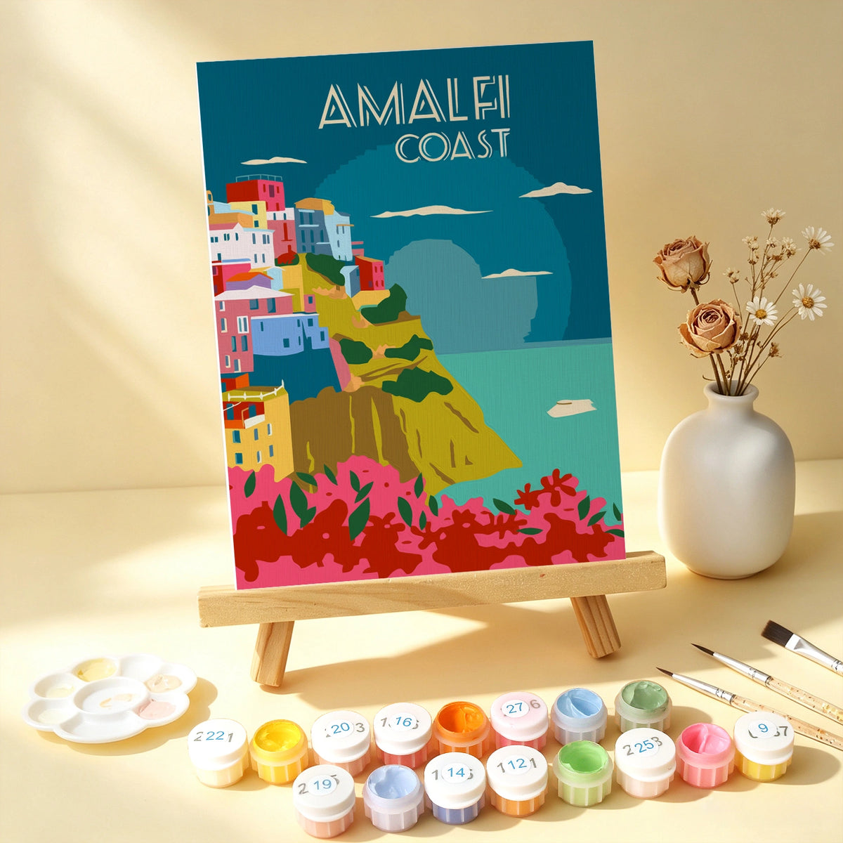 Dream Destinations - Mini Paint by Numbers (6 Pieces)