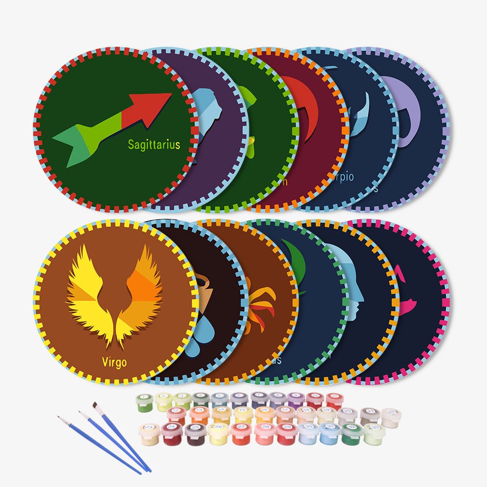 Celestial Facets (12 Pieces) paint by numbers kit