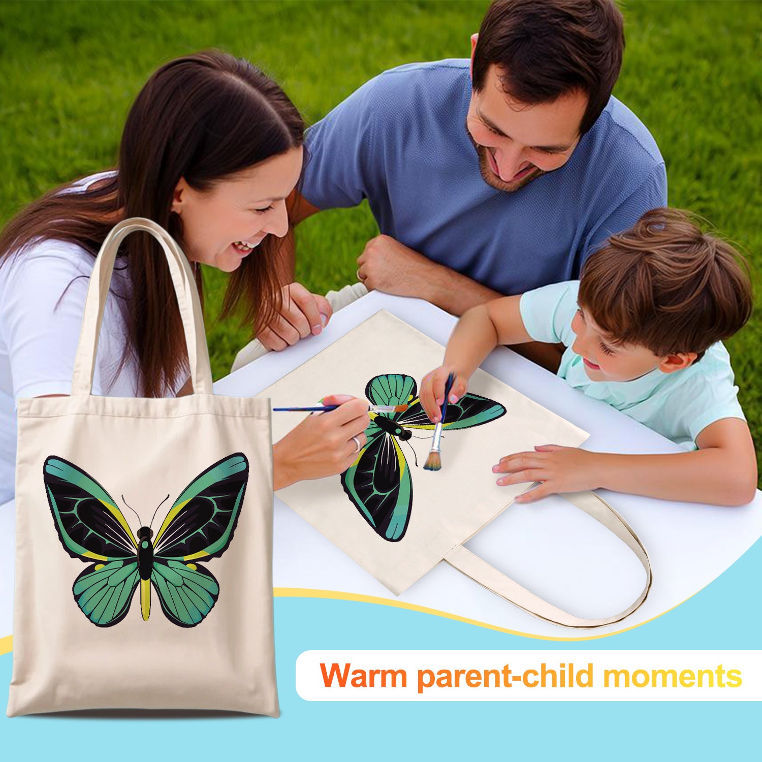 Emerald Wing Carry Bag paint by numbers kit